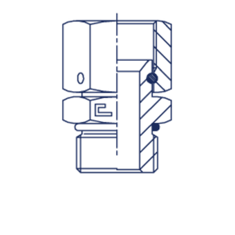 Штуцер FNA JIC 1.1/16 - UNF 1.1/16