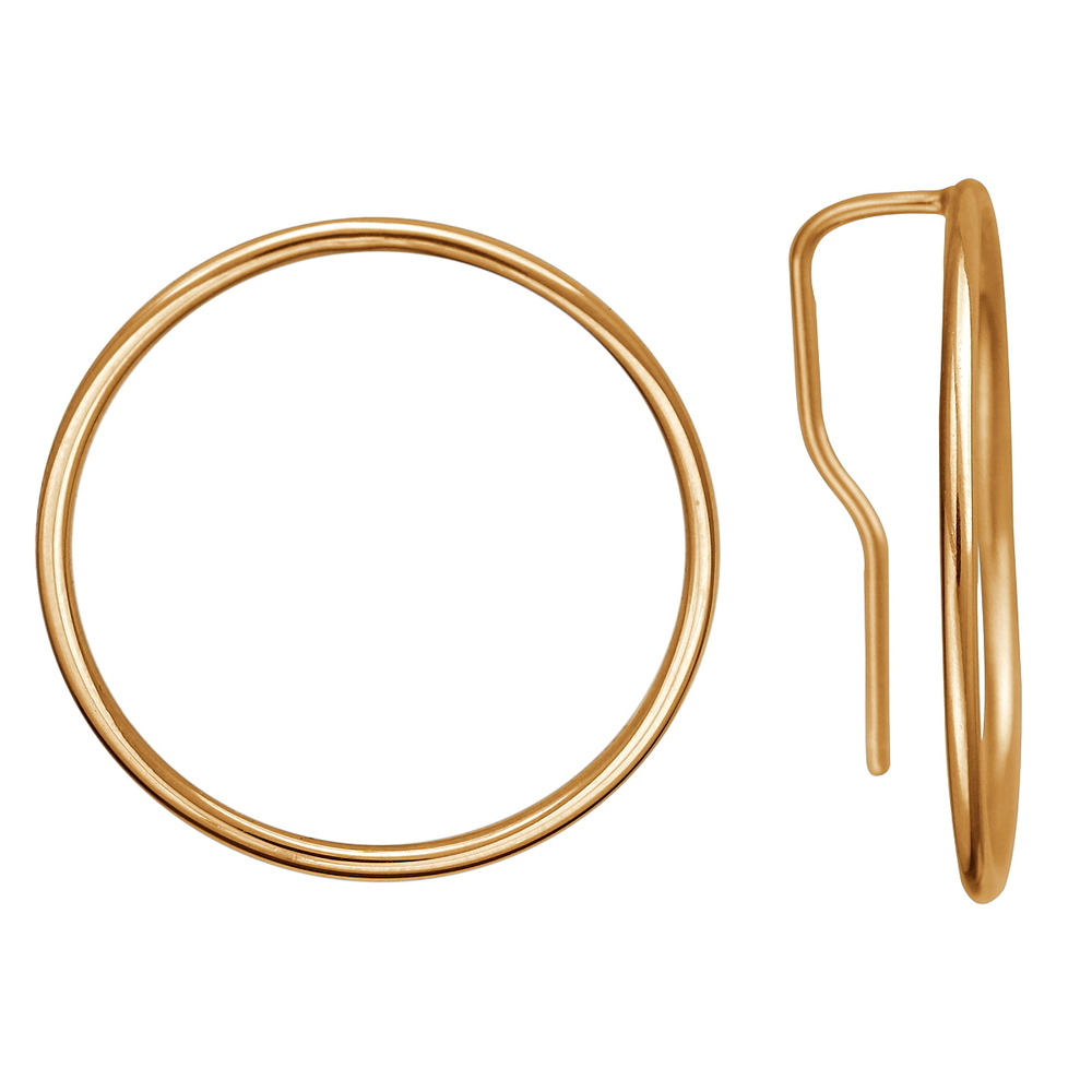 Серьги из красного золота 585 пробы JA-S-С0113095