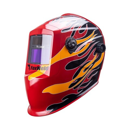 Маска сварщика КОРУНД-2 огонь (ф-р 7100V, пр-во FoxWeld/КНР),без коробки