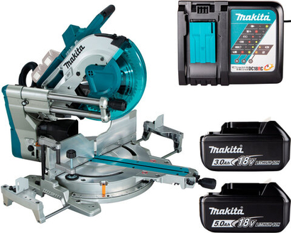 Аккумуляторная торцовочная пила Makita DLS211ZU+197280-8+191A25-2