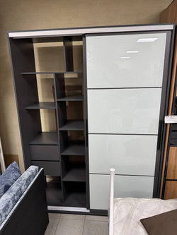 Шкаф-купе Крафт-6 1 ШКК-06 графит 1,6 м