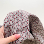 Фланель Брусника на пыльно-лавандовом фоне