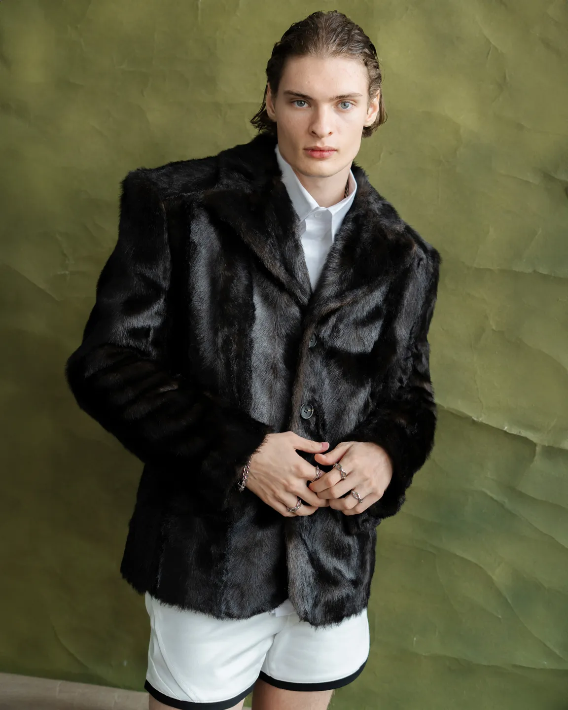 Меховой пиджак 