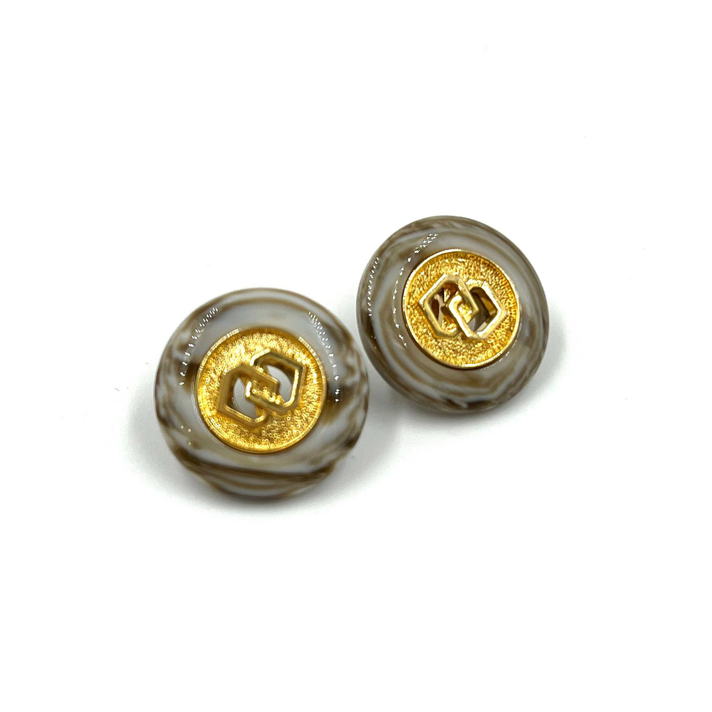 Пуговицы люксор золото-беж-белый