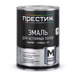 Эмаль Престиж для бетонных полов серая полуматовая 1 кг