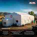 Модуль пневмокаркасный медицинский «МедПункт 24» из ПВХ, 25×10×4,5 м