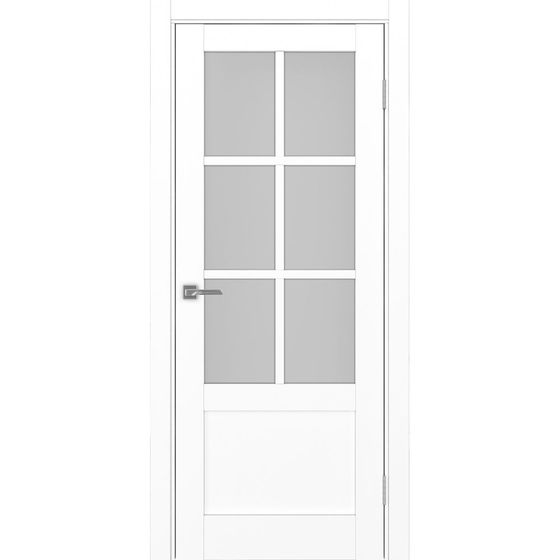 Цена на Межкомнатная дверь экошпон Турин 541ПФ.2221 белый снежный остеклённая Купить Межкомнатная дверь экошпон Турин 541ПФ.2221 белый снежный остеклённая