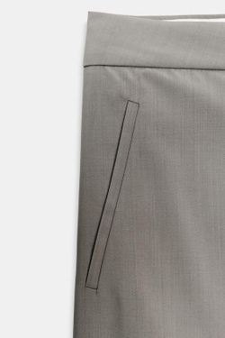 ZARA ЮБКА АСИММЕТРИЧНОГО КРОЯ ИЗ ШЕРСТИ — W COLLECTION, СЕРЫЙ