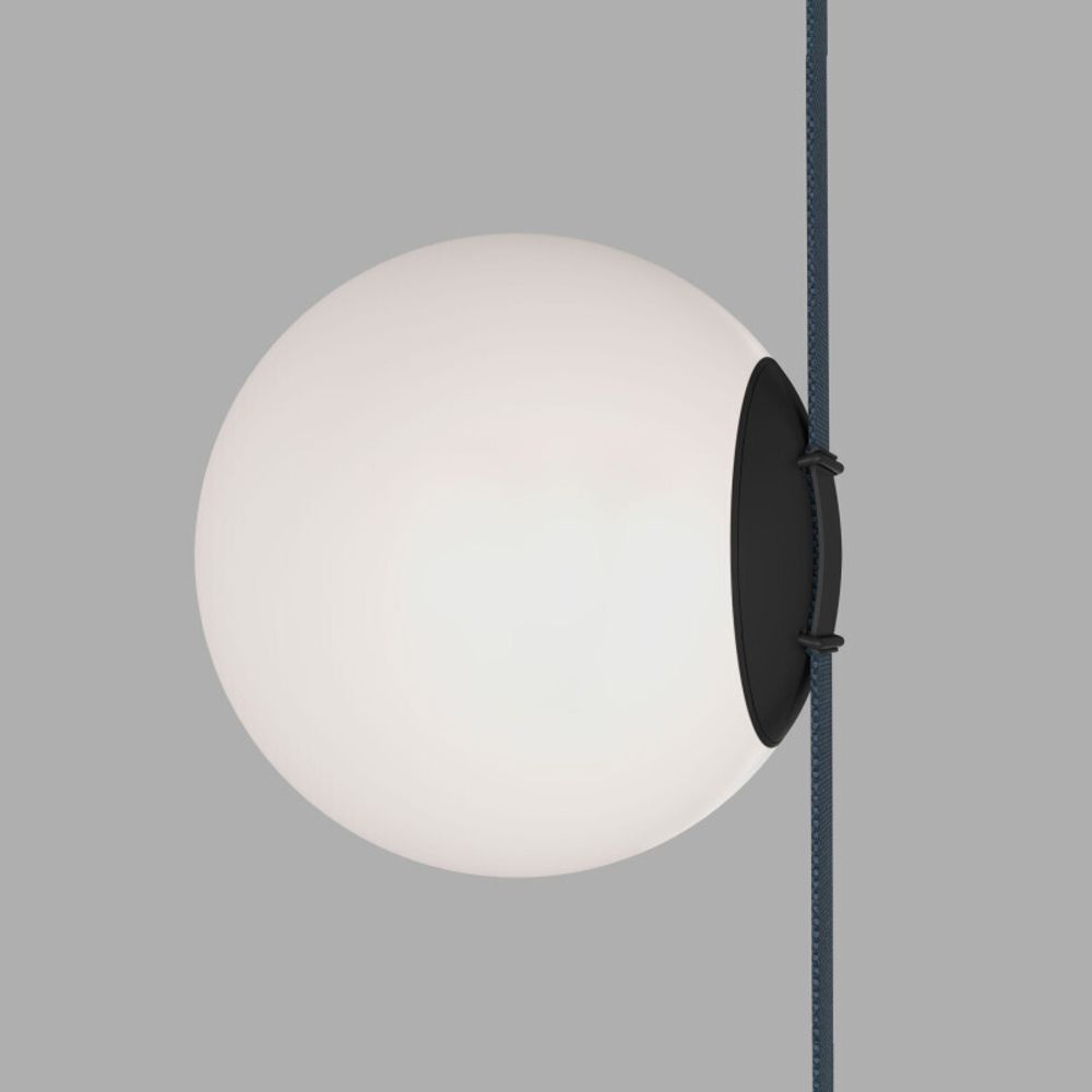 DK5552-BK Cветильник для трека-ремня Belty, серия Orb, со светодиодом, D180*H181мм, 48V DC, 10W, RA90, 120°, 4000K, IP20, белый, акрил
