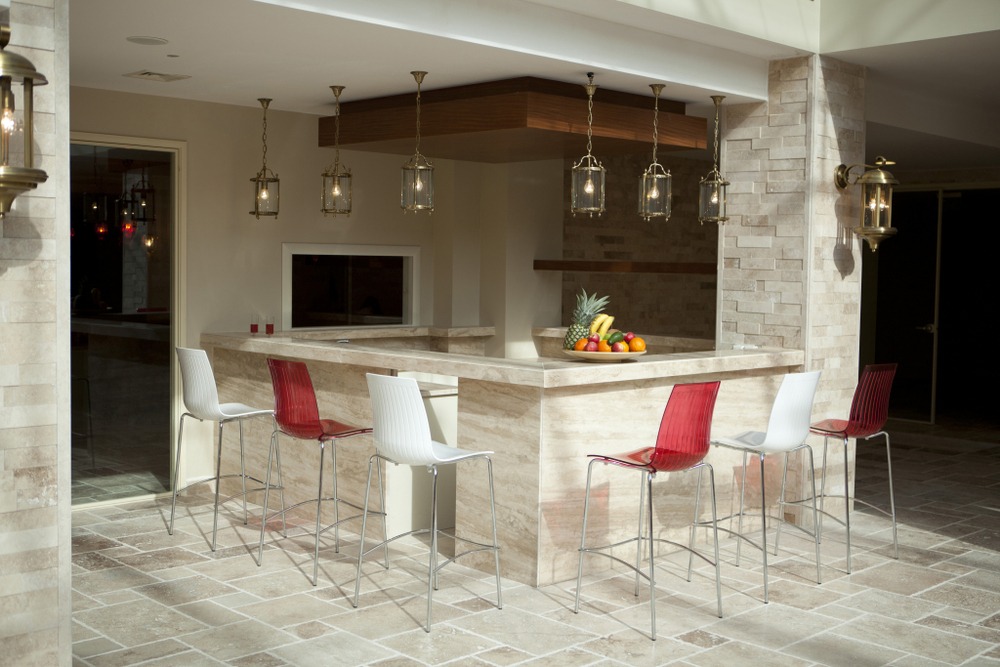 Стул пластиковый барный Papatya X-Treme BSL, хромированный, белый