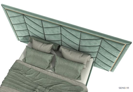 Кровать Миссони с широким изголовьем