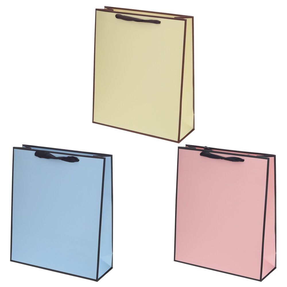 GAEM Пакет подарочный (бумага 230г/м2, блок микс 12шт), L28 W10 H33 см, 3в.