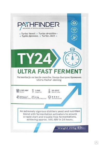 Спиртовые дрожжи Pathfinder &quot;24 Ultra Fast Ferment&quot;, 205 г