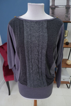 Джемпер  комбинированный 46 размер