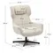 Крутящееся кресло Zalina, белое букле