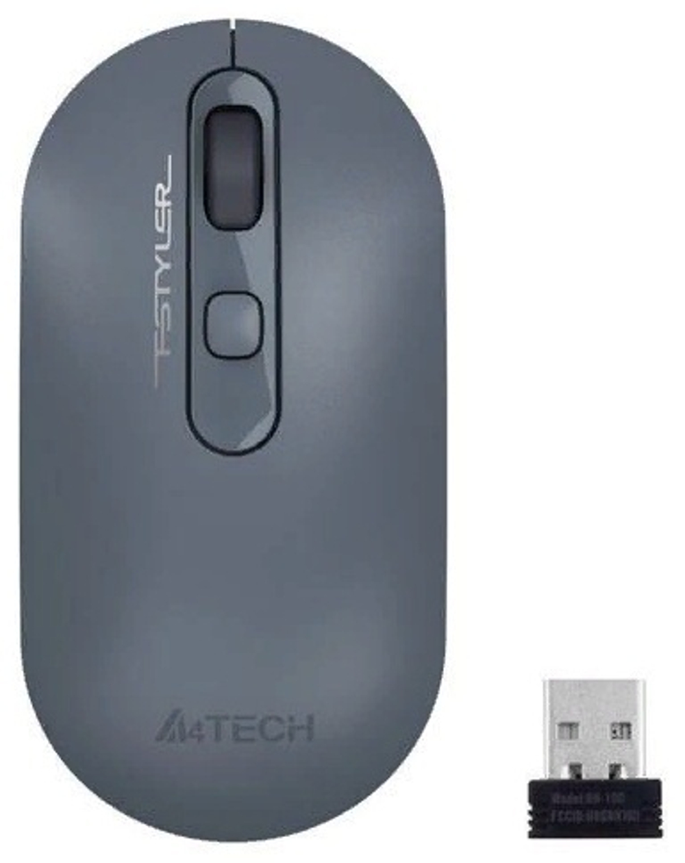Мышь A4Tech Fstyler FG20 серый-голубой