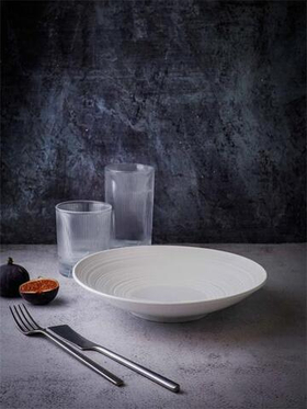 Салатник 800 мл, d 24,5 см h 5 см, фарфор, Linea
