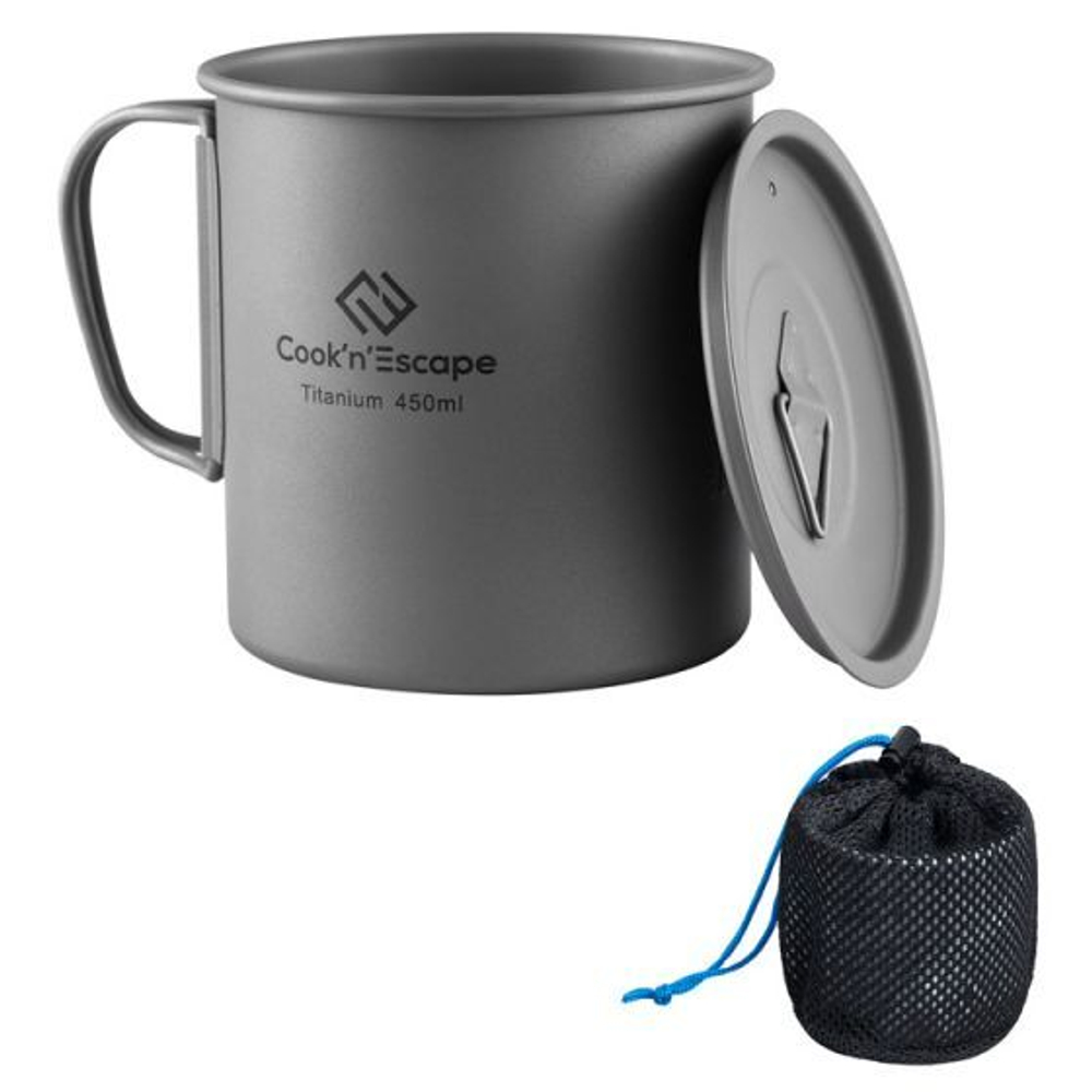 CA2009 450ml titanium cup кружка с крышкой