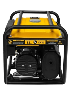 Генератор бензиновый DENZEL PS 25, 2.5 кВт и 212 см3 объем двигателя, 230 В и 15 л объем топливного бака, ручной стартер и блок AVR, 2 розетки16 А и выход постоянного тока 12 В, 946814