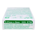 Игла для мезотерапии SFM ETW 32G 0,23 х 8 мм 50 шт