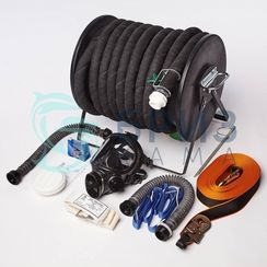 Шланговый дыхательный аппарат Бриз-0303(ПШ-10Б) шланг АМС резинотканевый Барабан(металлический)