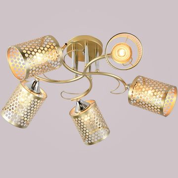 Люстра потолочная Reluce E27 01322-0.3-05 MATT GOLD+CR