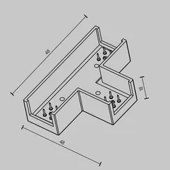 Коннектор питания Т-образный Elasity Technical tra160ct-11b