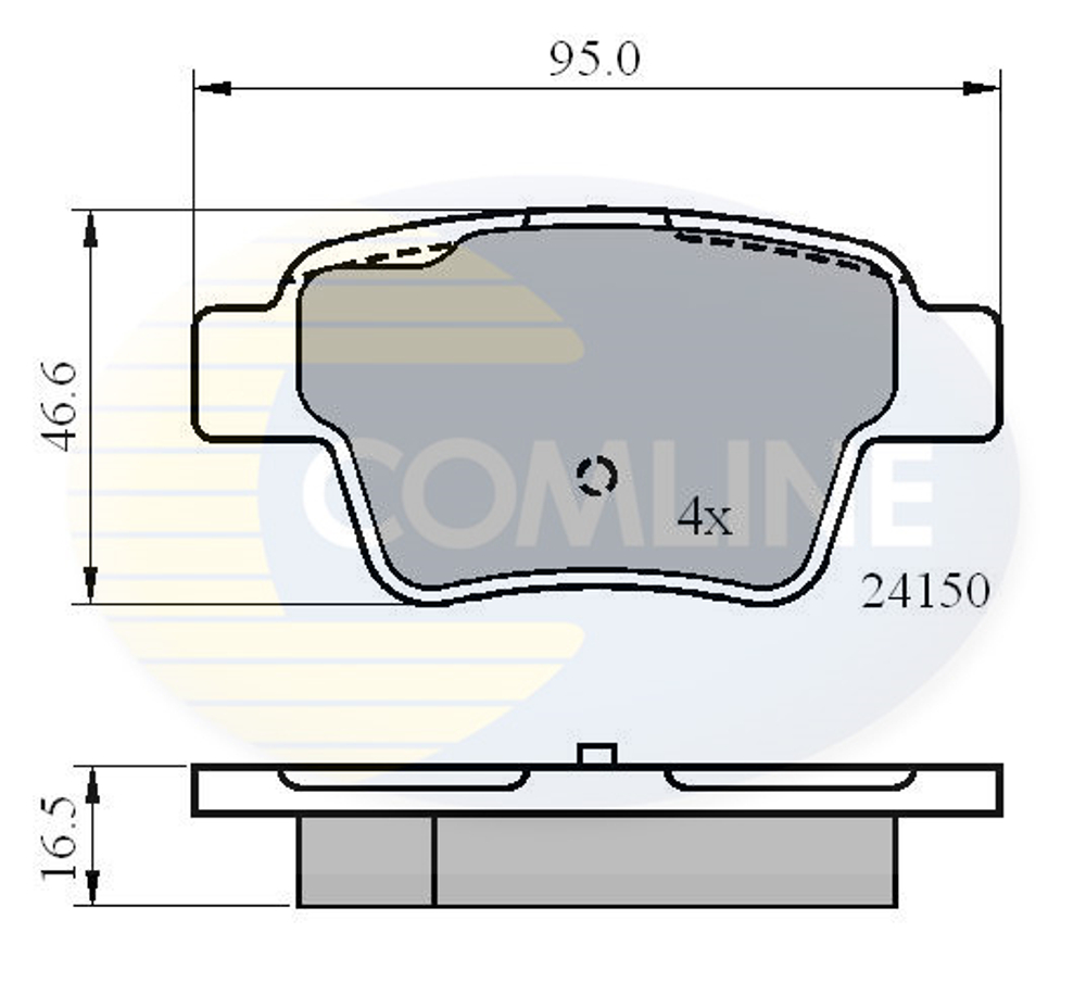 COMLINE - CBP01658-CML - Brake Pad Set, disc brake