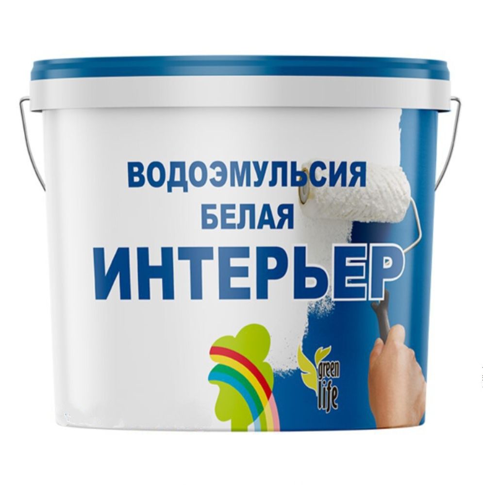 КРАСКА РАДУГА ИНТЕРЬЕР ВОДНО-ДИСПЕРСИОННАЯ БЕЛАЯ 7КГ