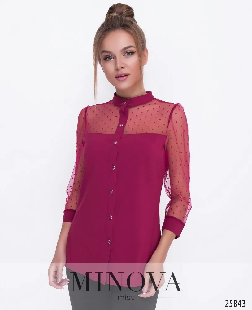 Блуза 1095-марсала Minova