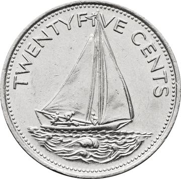 25 центов 1977 Багамские острова