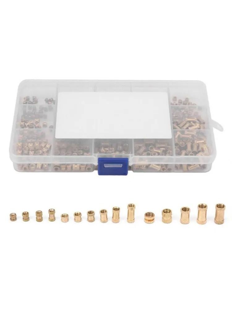 Латунные термоплавкие встраиваемые гайки для 3D-печати М2-М5, 450 шт