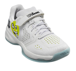 Детские Кроссовки теннисные  Wilson Kaos Emo K - white/safety yellow/startosphere
