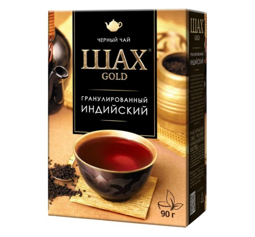 Чай черный Шах Gold Индийский гранулированный, 90 г