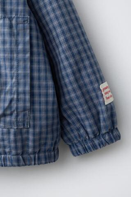 ZARA ЛЕГКАЯ КУРТКА В КЛЕТКУ, СИНИЙ