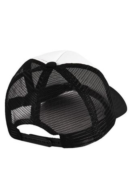 Бейсболка с сеткой черно-белая