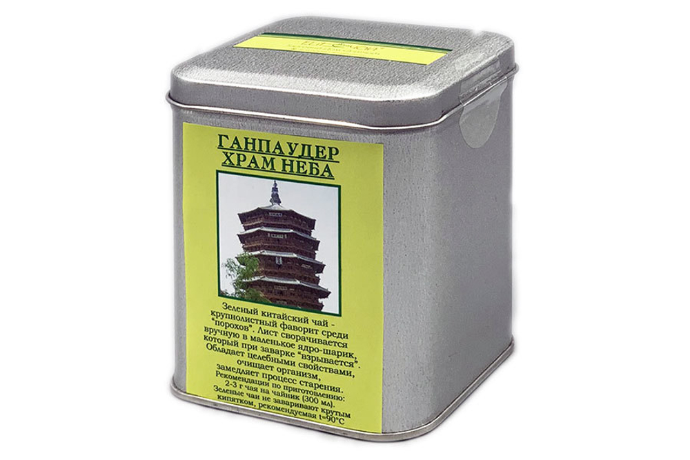 Чай "Ганпаудер Храм неба" (банка)
