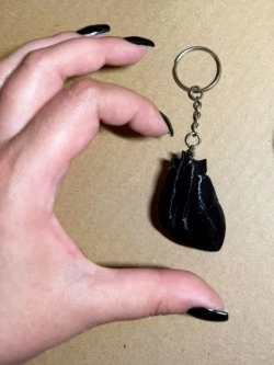 3D сердце анатомическое черное
