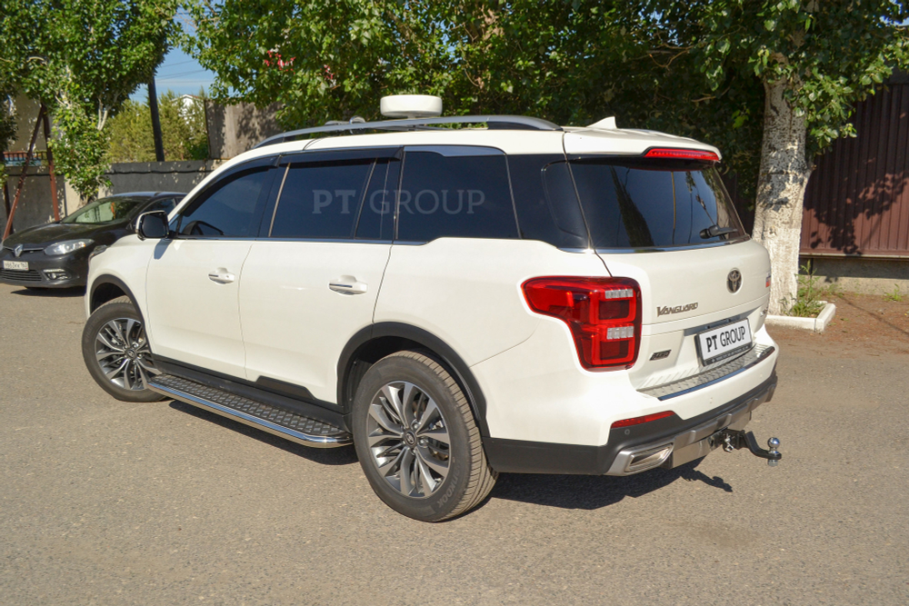 Фаркоп PT GROUP /съемный квадрат/ с нержавеющей накладкой GAC GS8 2019-(паспорт и сертификат в комплекте)(без электрики) арт.GAC-19-991124.00