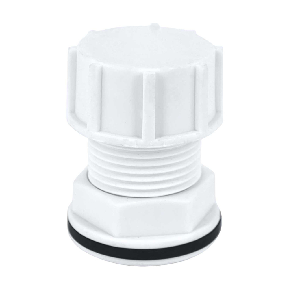 Штуцер (врезка) в бак (емкость) с прокладкой 1" (пластик),MP-У