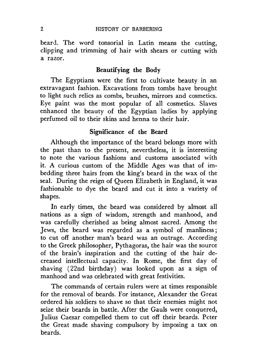 Practice and science of standard barbering. A practical and complete course of training in basic barber services and related barber science | Sidney Coyne Thorpe