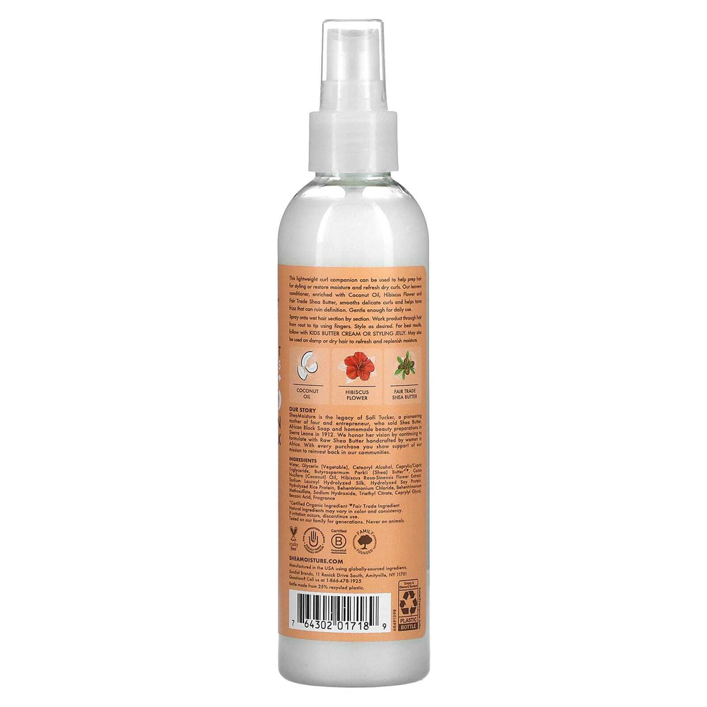 SheaMoisture, Несмываемое молочко-кондиционер для детей с маслом ши, для густых, вьющихся волос, кокоса и гибискуса, 237 мл (8 жидк. унц.)