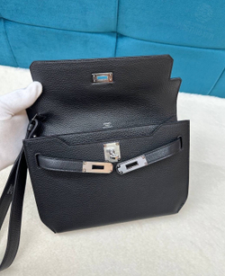 Сумка через плечо Hermes Kelly Depeches 25 Noir