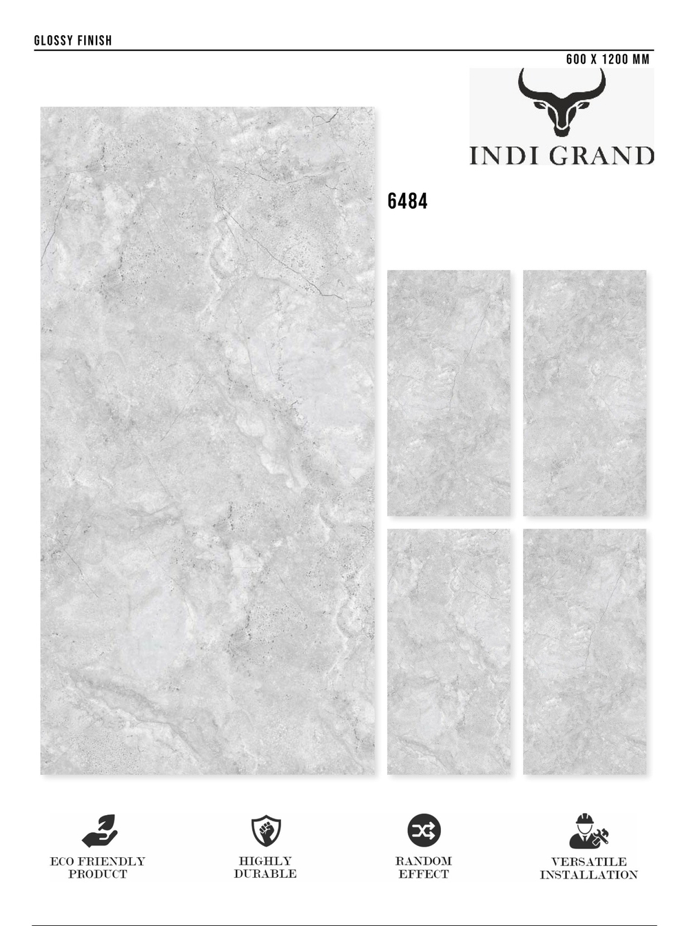 Керамогранит glossy №5, 60х120, 6484