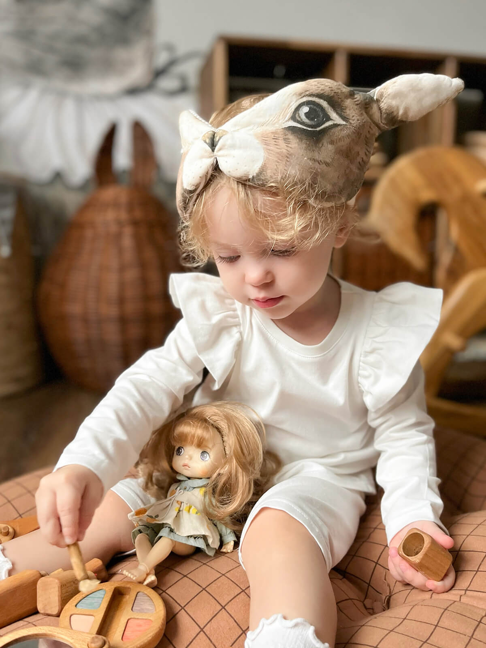 Лонгслив Mjölk Экрю с крылышками, уценка