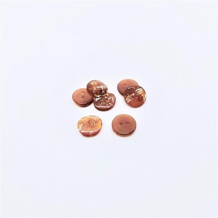 Пуговицы №693, 2пр, 11мм, цв.коричневый с блестками (CB 3344)