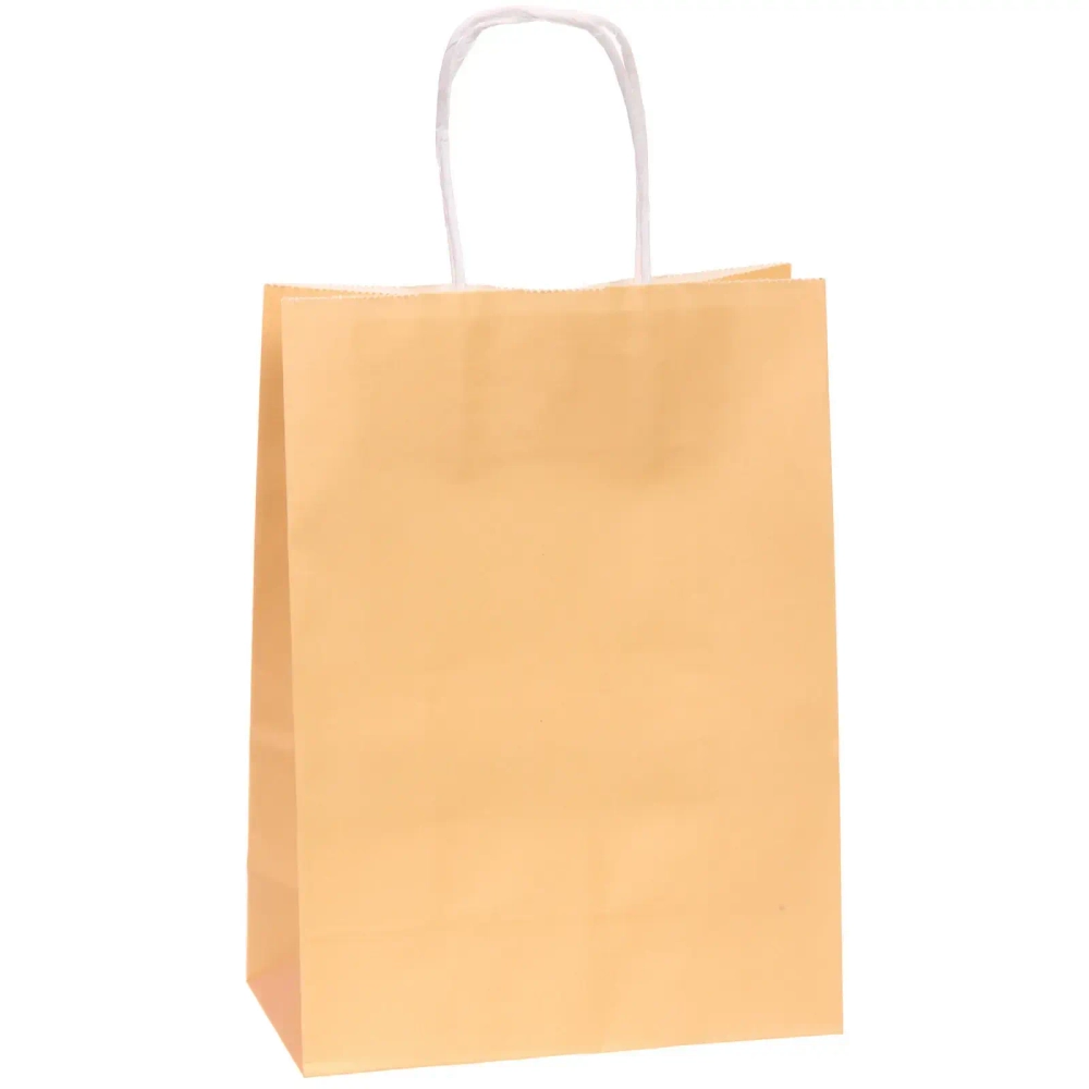 Пакет подарочный «Классика» 22*16*8 см, бежевый (крафт)