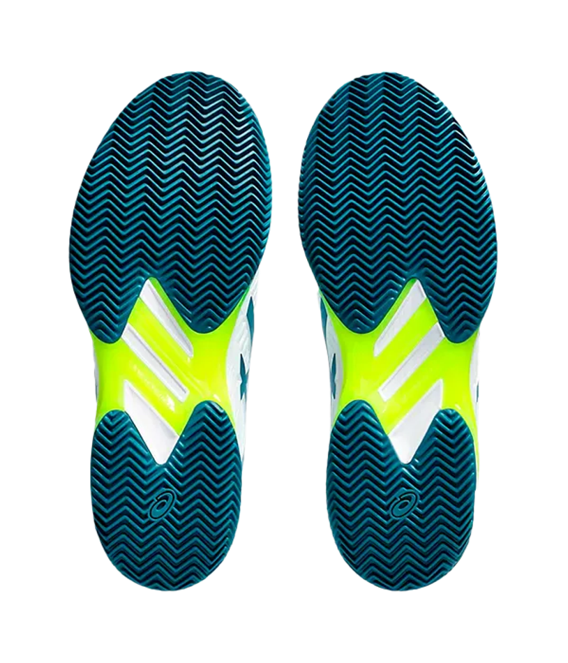 Asics Solution Speed FF Clay Белые-Спокойные бирюзовые кроссовки