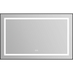 Зеркало BelBagno Kraft 108.5 SPC-KRAFT-1085-685-TCH-WARM-NERO с подсветкой с подогревом Черное с сенсорным выключателем