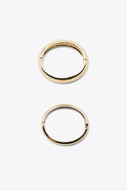 ZARA НАБОР МЕТАЛЛИЧЕСКИХ БРАСЛЕТОВ, ЗОЛОТИСТЫЙ